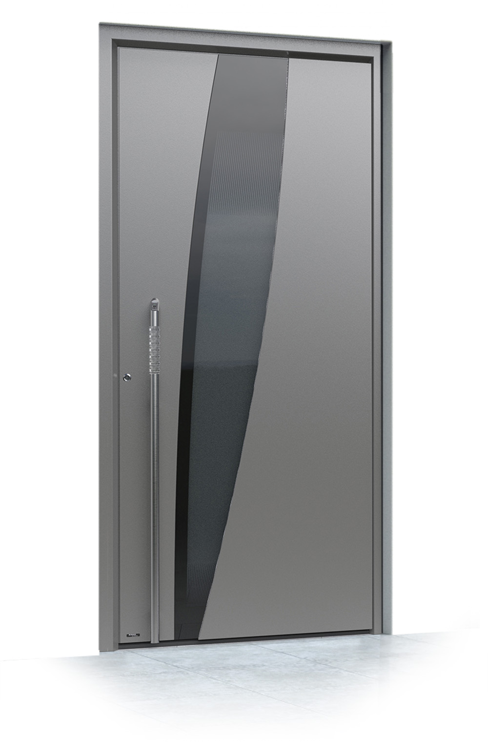 18 jednokrilni mockup Pirnar alu entrance door ultimum multilevel 529 alu