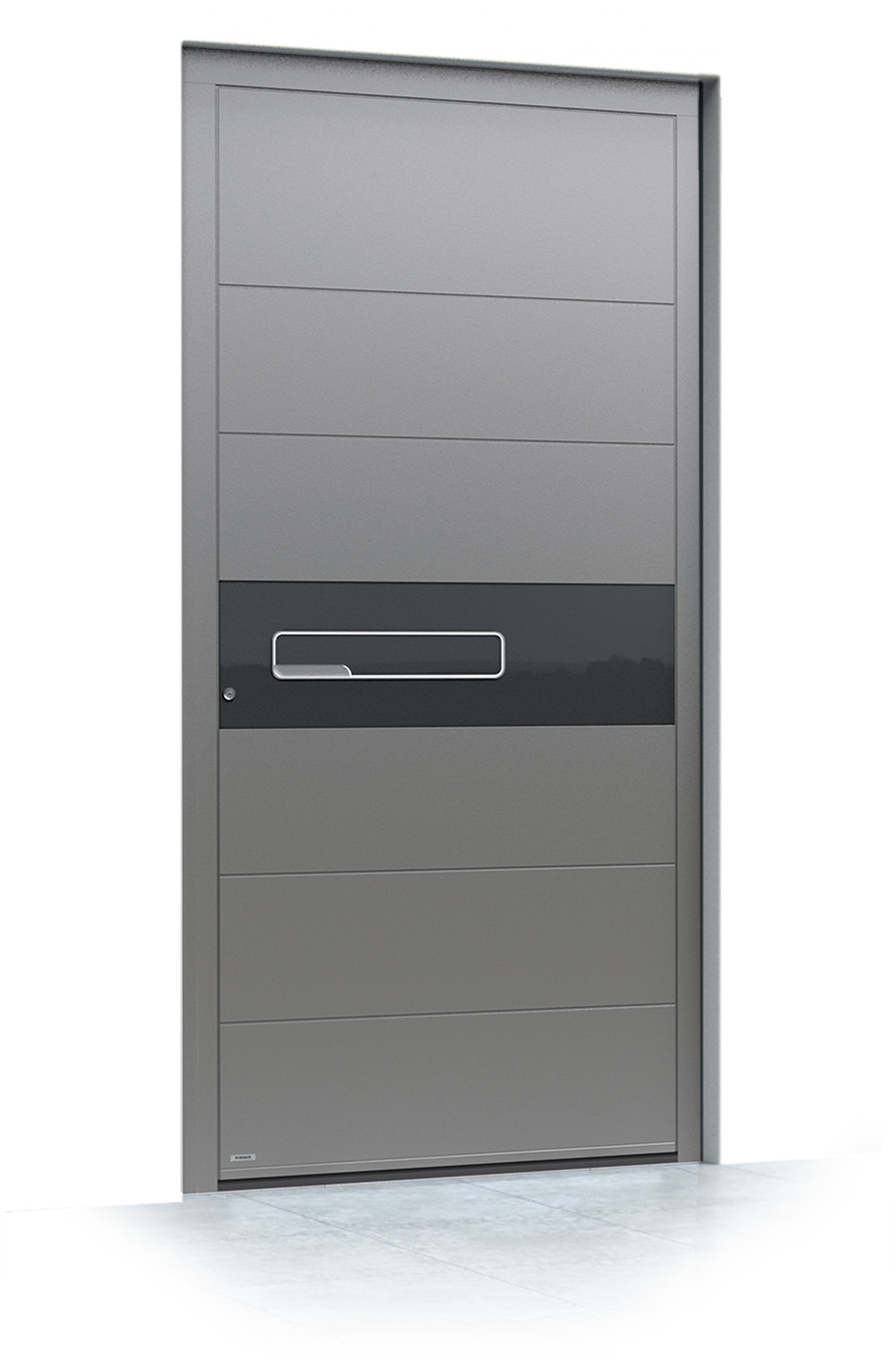 39 jednokrilni mockup Pirnar alu entrance doors premium 6005