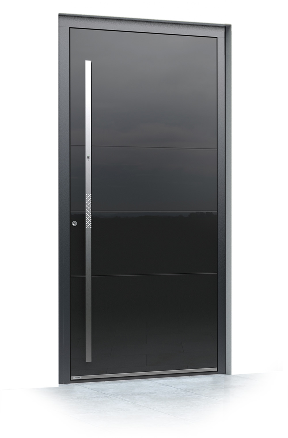 40 jednokrilni mockup Pirnar alu entrance doors premium 6009