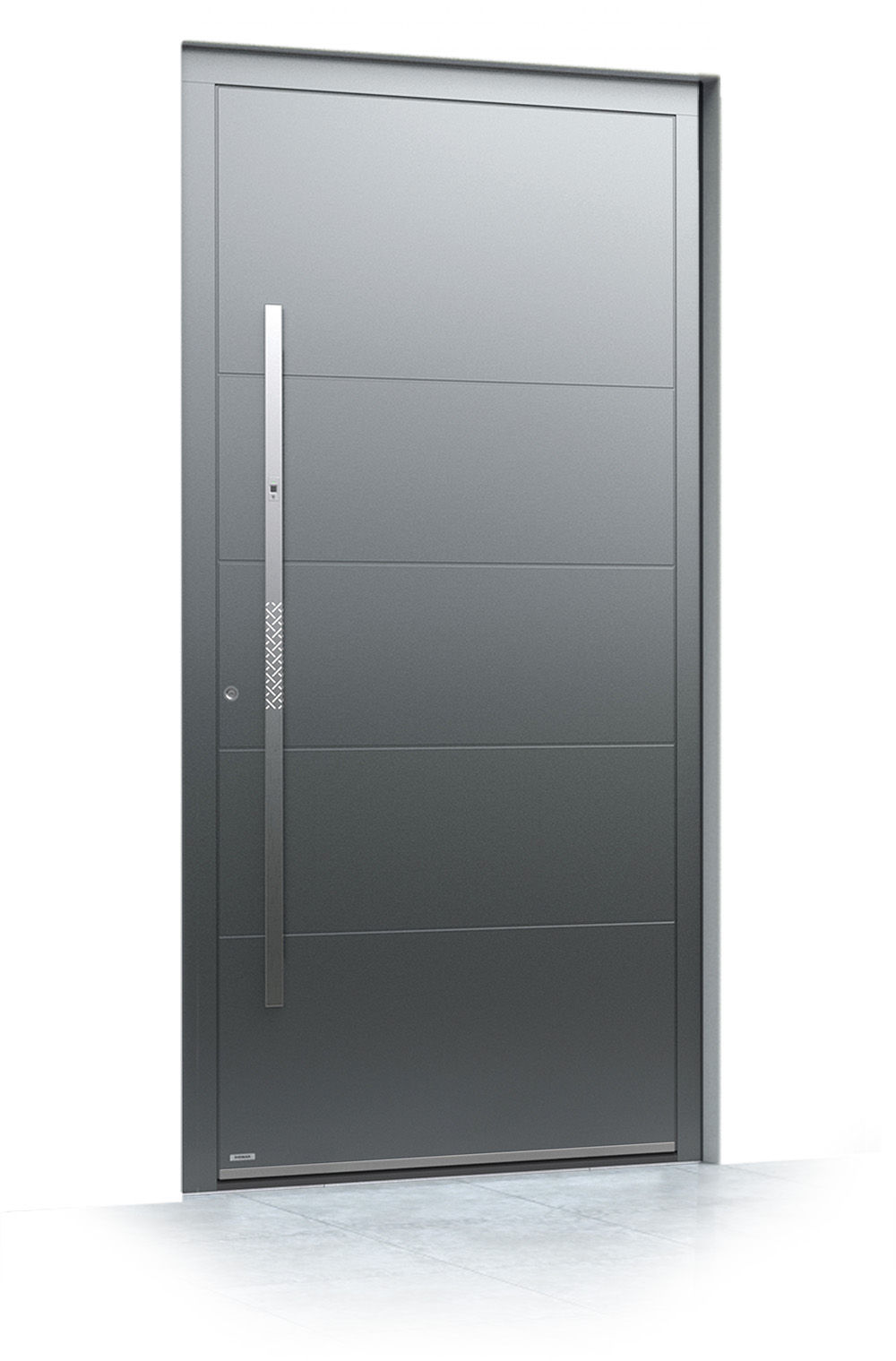 42 jednokrilni mockup Pirnar alu entrance doors premium 6011