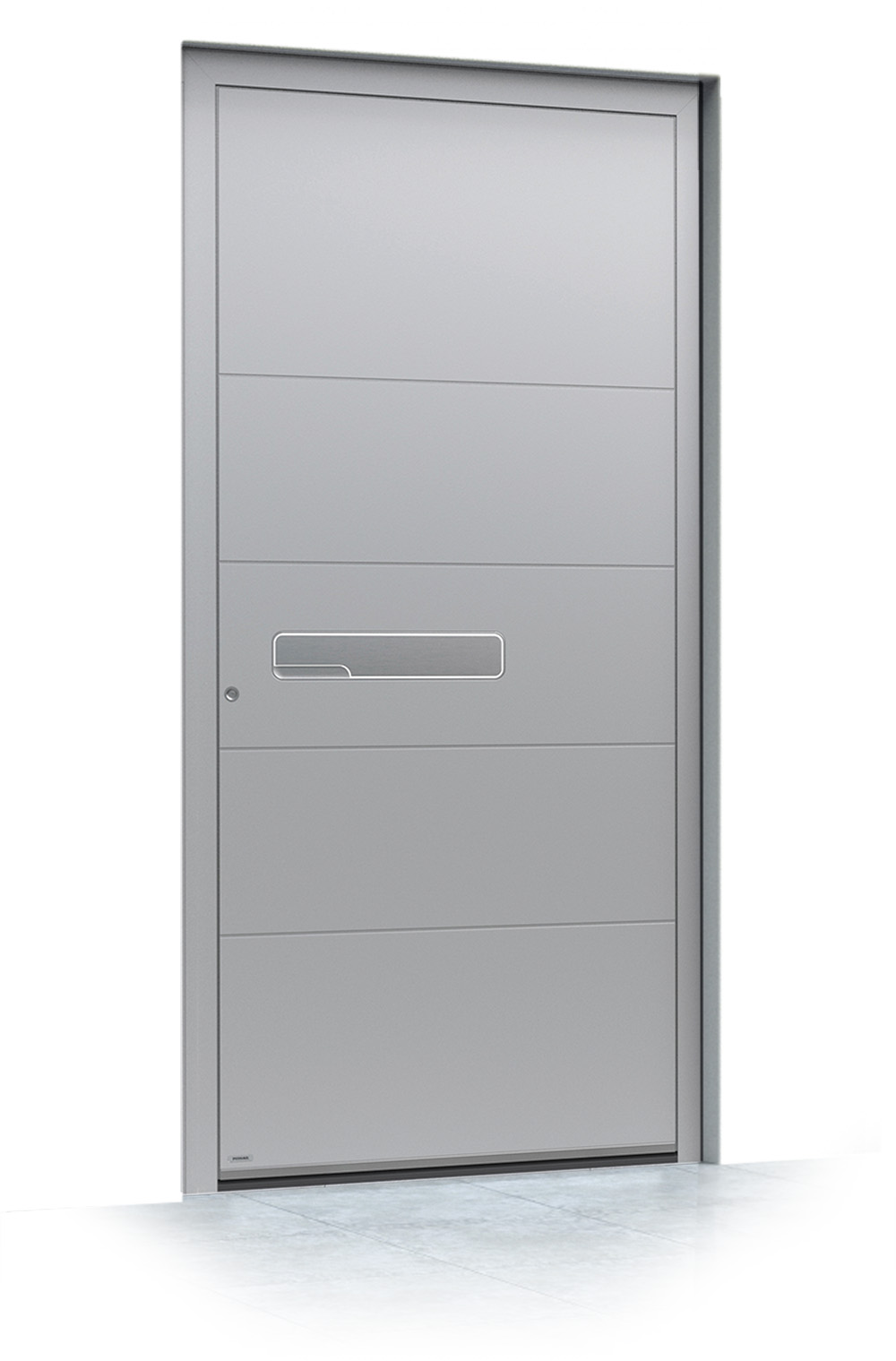 43 jednokrilni mockup Pirnar alu entrance doors premium 6011 1