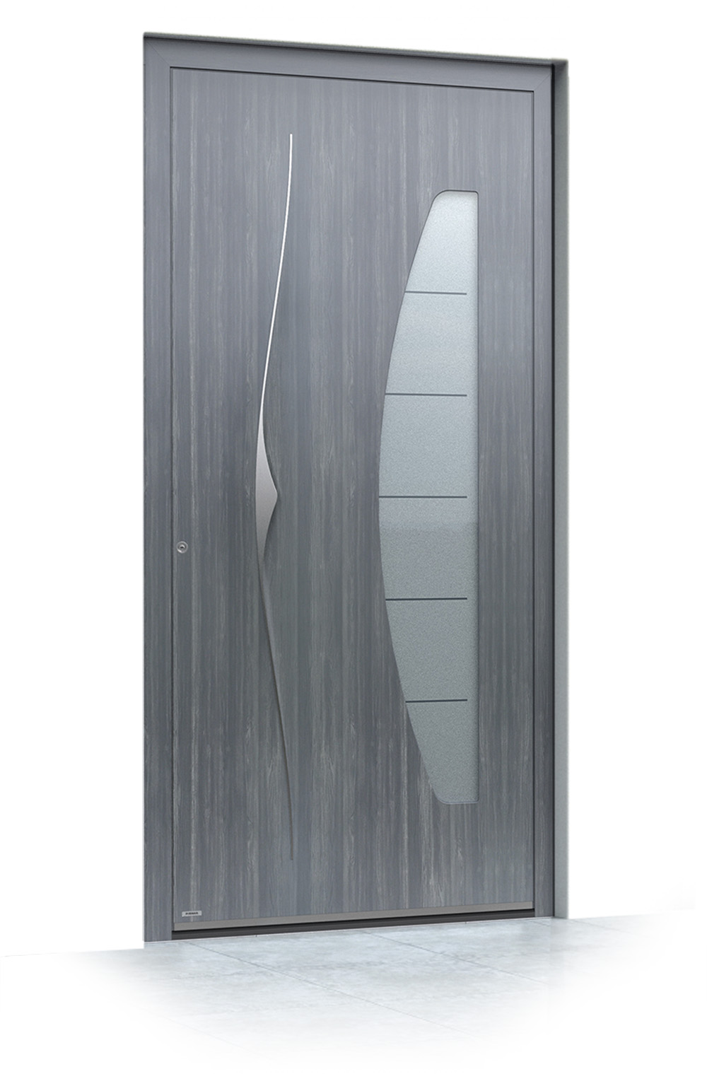 50 jednokrilni mockup Pirnar alu entrance doors premium 6019