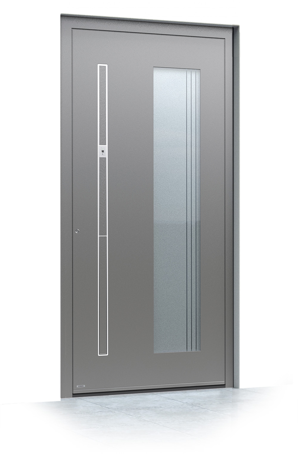 52 jednokrilni mockup Pirnar alu entrance doors premium 6023