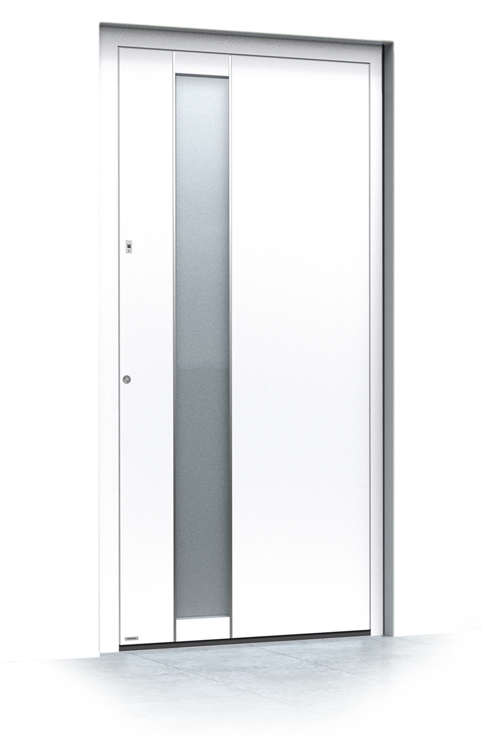 54 jednokrilni mockup Pirnar alu entrance doors premium 6025